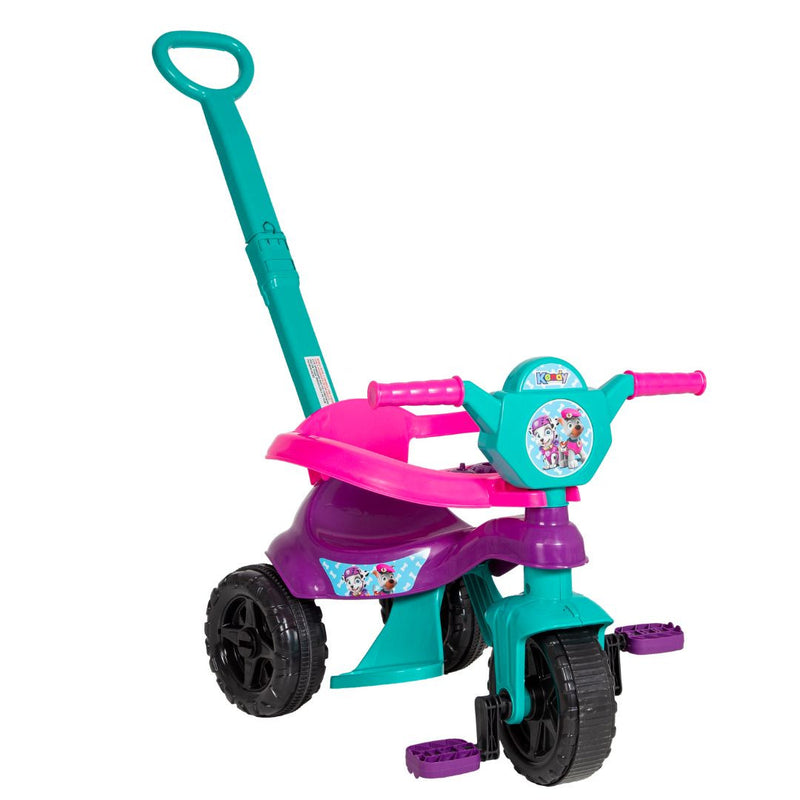 Brinquedo Carrinho de Passeio Pedal Infantil Kemotoca Baby Dog Roxo Feminino Triciclo Kendy