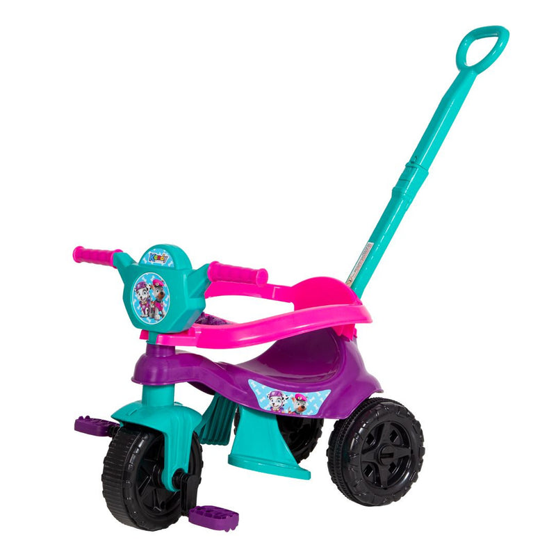 Brinquedo Carrinho de Passeio Pedal Infantil Kemotoca Baby Dog Roxo Feminino Triciclo Kendy