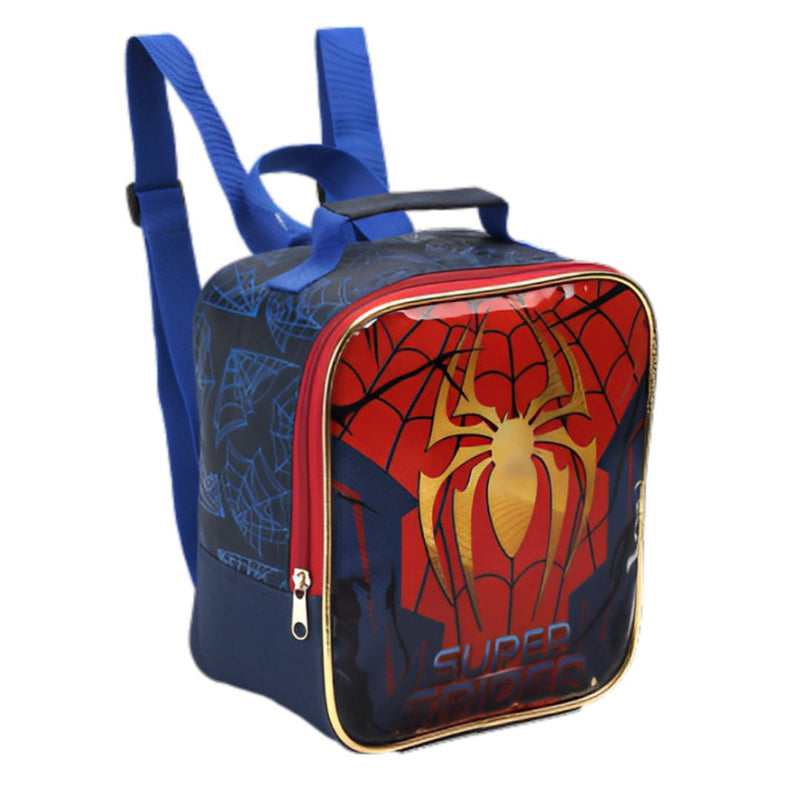 Kit Lancheira Térmica Infantil Super Spider Aranha Homem Estojo com Dois Compartimentos Escolar Masculino Seanite