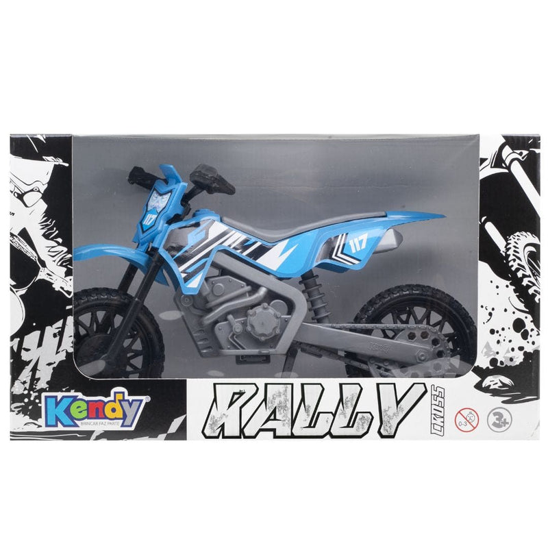 Brinquedo de Moto Rally Cross Azul Vermelho Verde e Laranja Infantil Motinha Masculino Menino Kendy