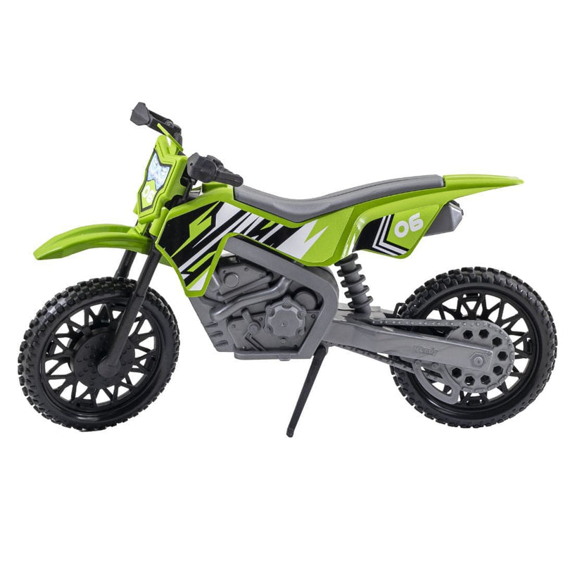 Brinquedo de Moto Rally Cross Azul Vermelho Verde e Laranja Infantil Motinha Masculino Menino Kendy