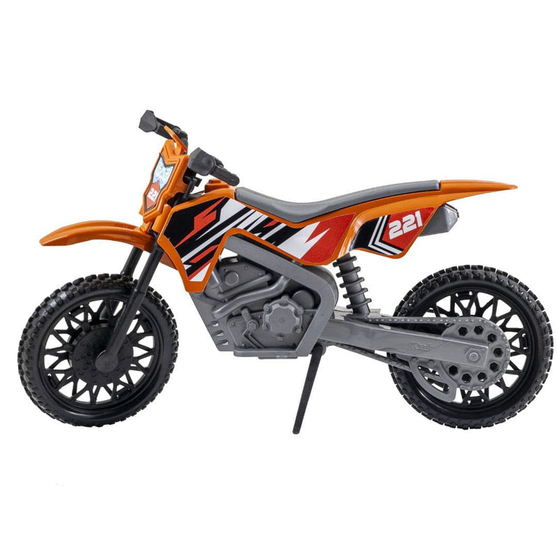 Brinquedo de Moto Rally Cross Azul Vermelho Verde e Laranja Infantil Motinha Masculino Menino Kendy