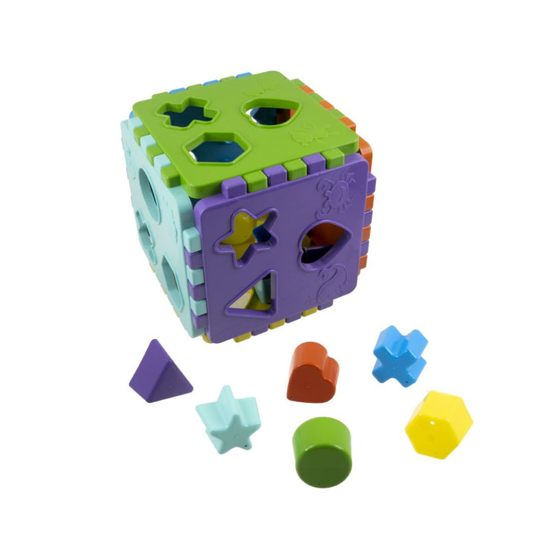 Brinquedo Educativo de Encaixar Cubo Educa Mais Didático Criança Infantil