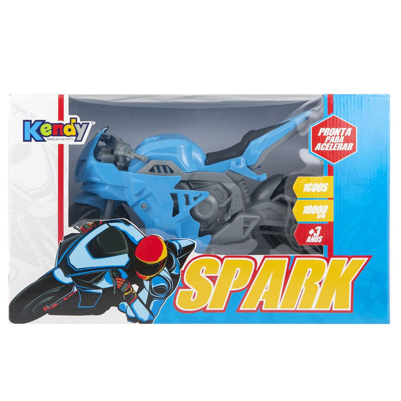 Brinquedo de Moto Spark Verde Vermelho Laranja Azul Masculino Infantil Kendy