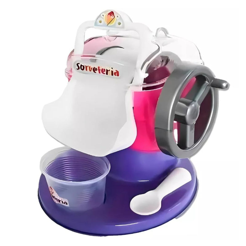 Brinquedo Sorveteria Infantil Meninas Sorvete Máquina de Com receitas Lugo Brinquedos