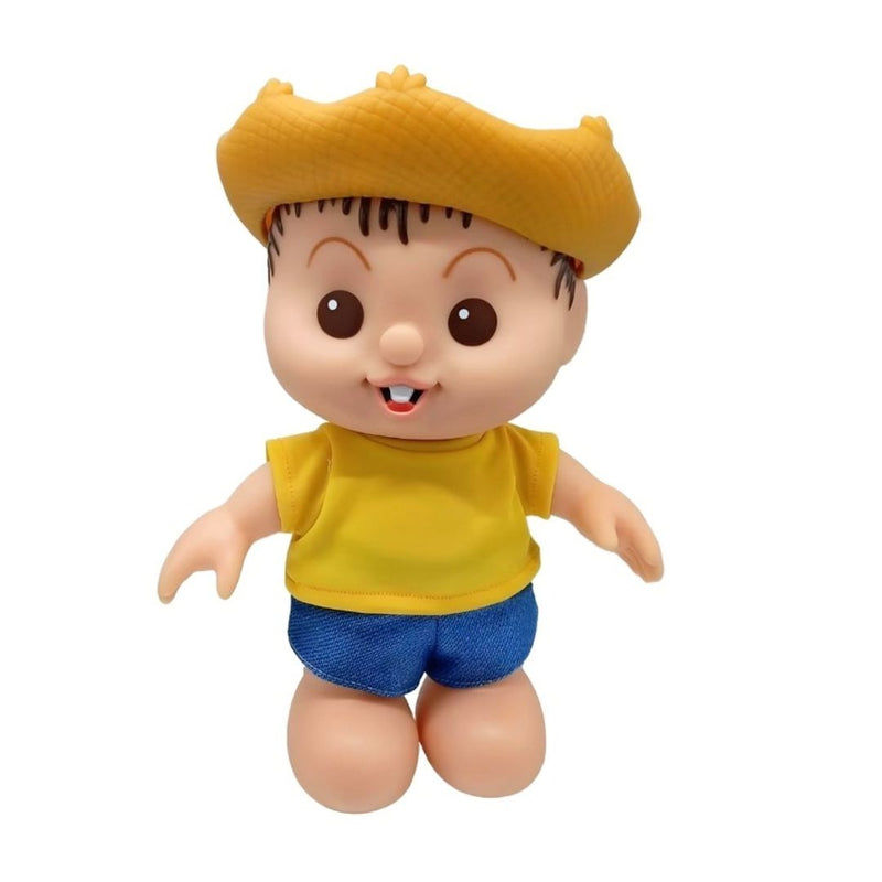 Boneco Chico Bento Brinquedo Iti Malia Vinil Menino Infantil Turma da Mônica Baby Blink