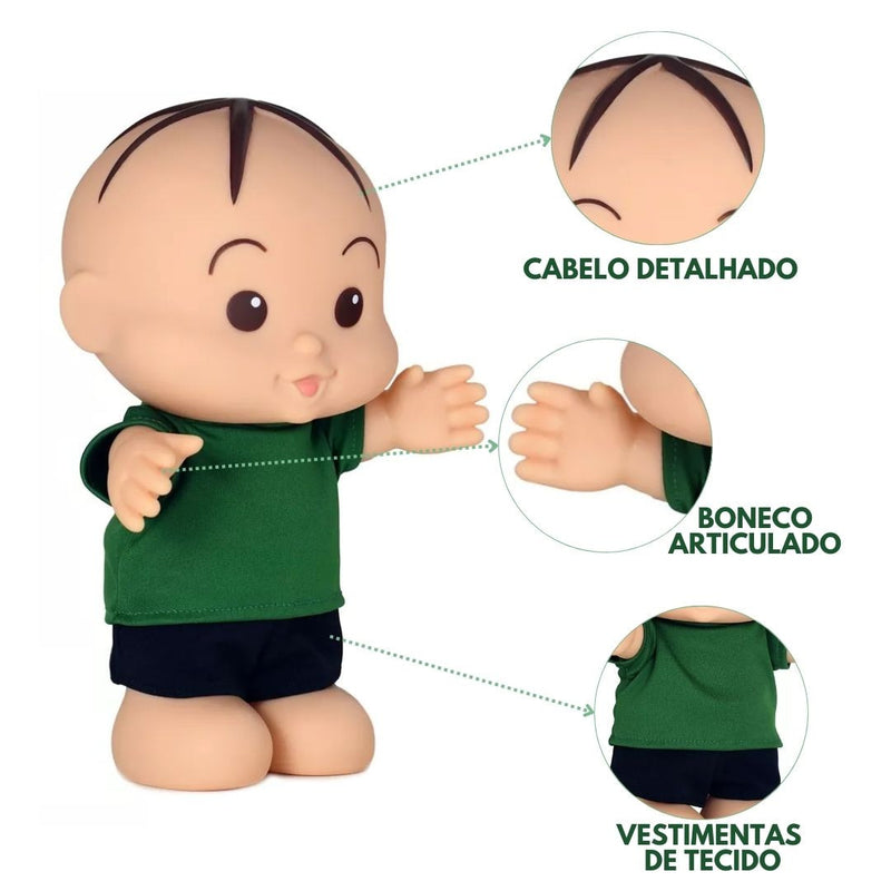 Boneco Cebolinha Iti Malia Turma Da Mônica Baby Brink 1021 Figura De Ação Baby Brink