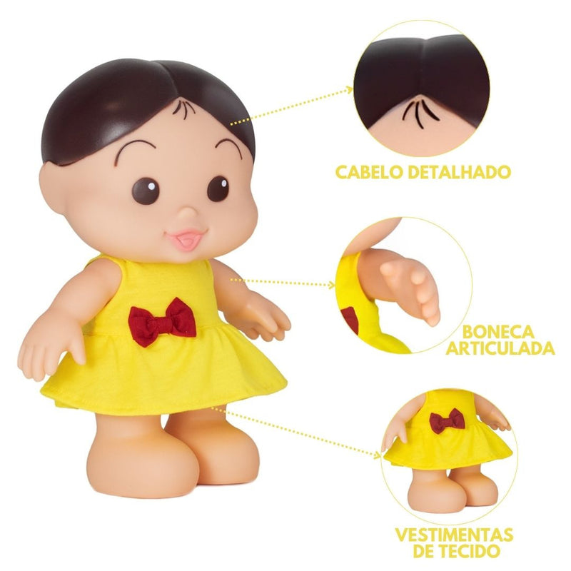 Boneca Magali Turma Da Mônica Infantil Criança Iti Malia Baby Brink Original