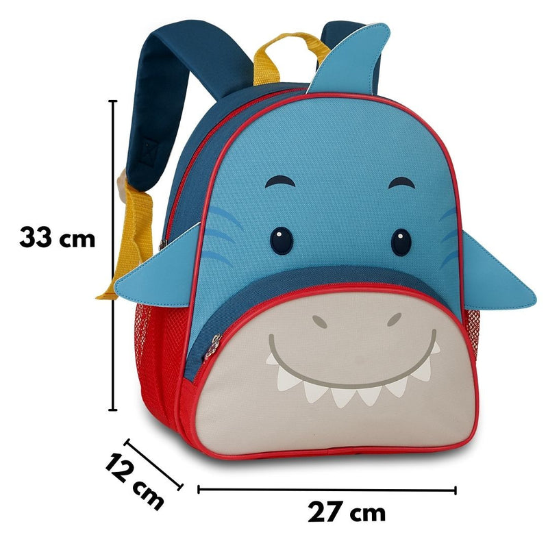 Mochila de Costas Mala Bolsa Tubarão Pinguim PIntinho Escolar Infantil Masculino Clio