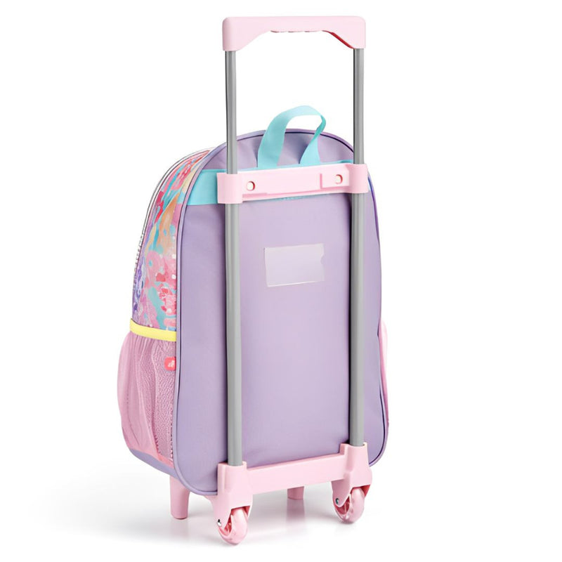 Mochila de Carrinho Unicórnio com Asas Infantil Escolar Meninas Fashion Seanite