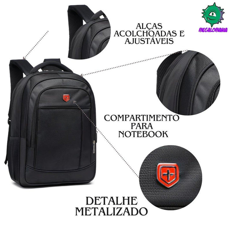 Mochila de Costas Mala Bolsa Juvenil Adulto Compartimento Notebook Reforçada Seanite