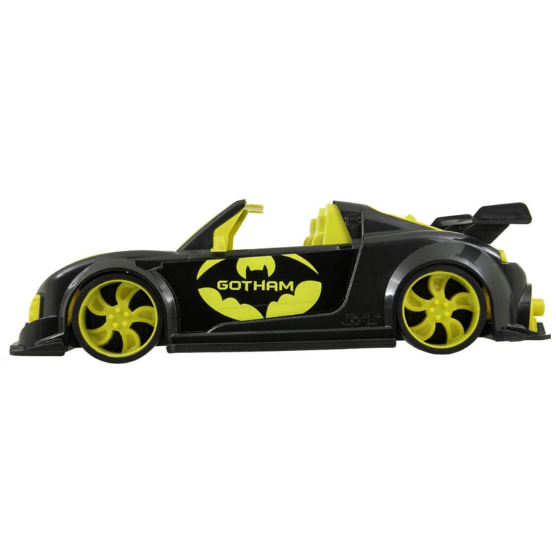 Brinquedo de Carrinho Super Carros Gotham Turbo Batman Preto Infantil Masculino Menino Kendy