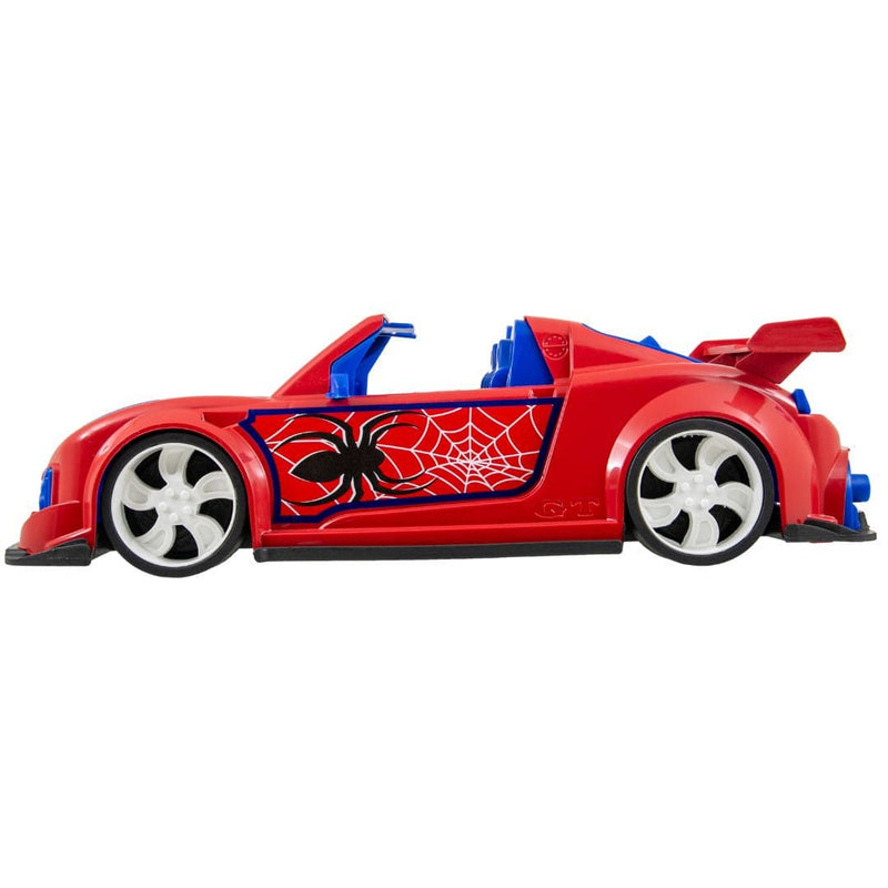 Brinquedo de Carrinho Super Carros Spider Turbo Homem Aranha Masculino Menino Criança Infantil Kendy