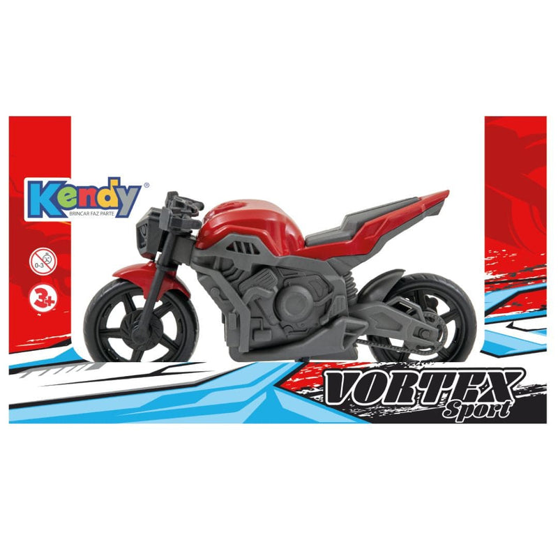 Brinquedo de Moto Vortex Sport Verde Vermelho Azul Laranja Masculino Infantil Kendy