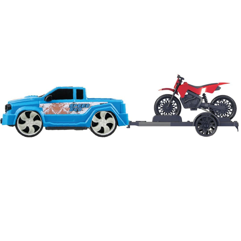 Brinquedo de Carrinho Speed Eco Carro Carretinha Moto de Trilha Infantil Menino Msculino Kendy