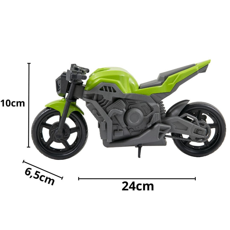 Brinquedo de Moto Vortex Sport Verde Vermelho Azul Laranja Masculino Infantil Kendy