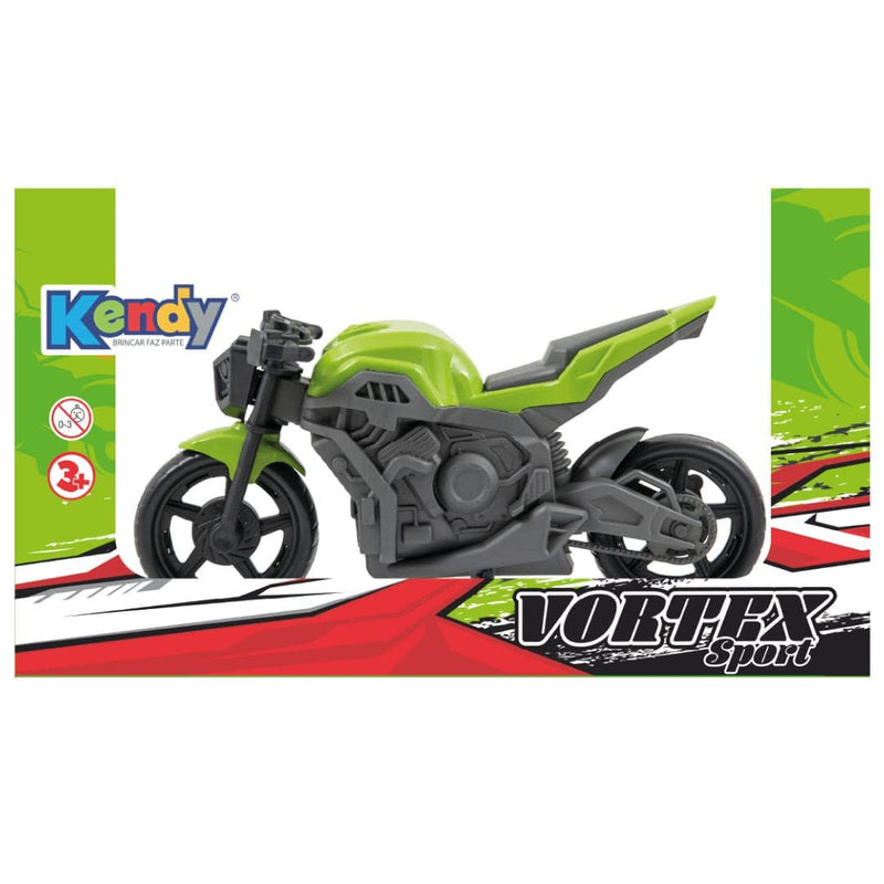 Brinquedo de Moto Vortex Sport Verde Vermelho Azul Laranja Masculino Infantil Kendy