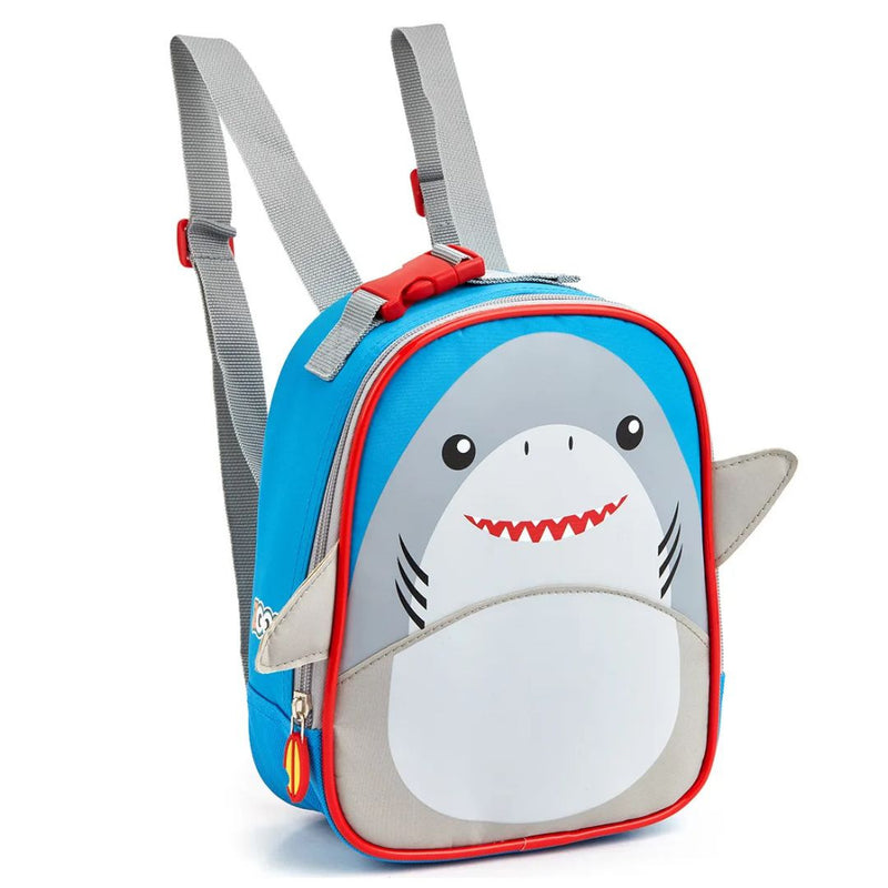 Kit Mochila de Costas Tubarão Infantil Lancheira Térmica Escolar Masculino Meninos Seanite