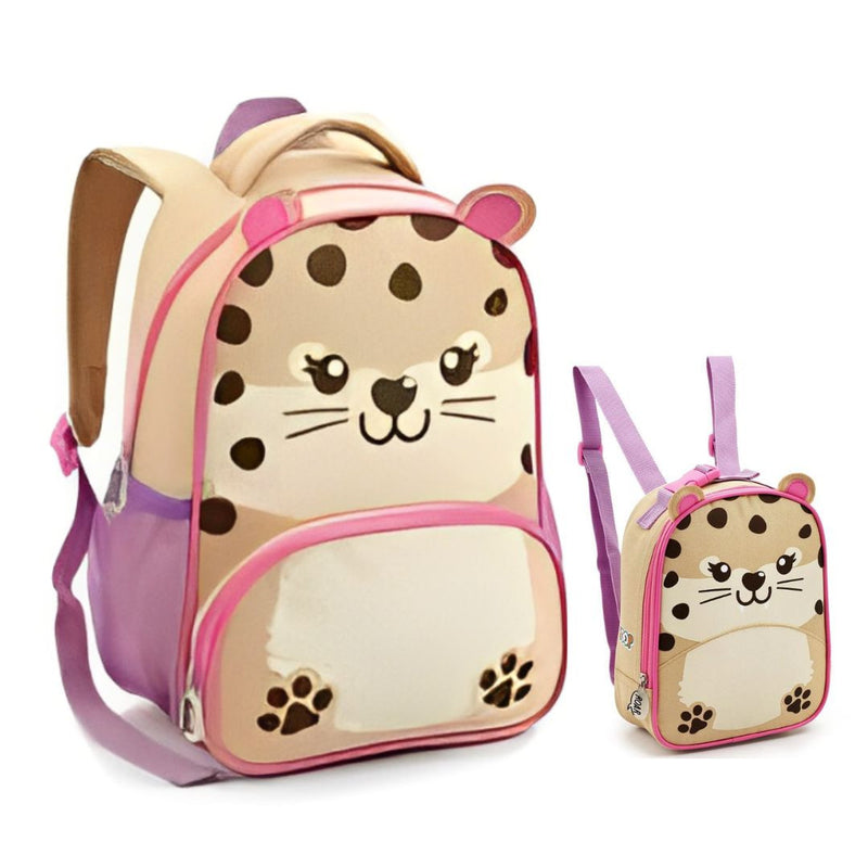 Kit Mochila de Costas Chita Infantil Lancheira Térmica Bolsa Escolar Seanite