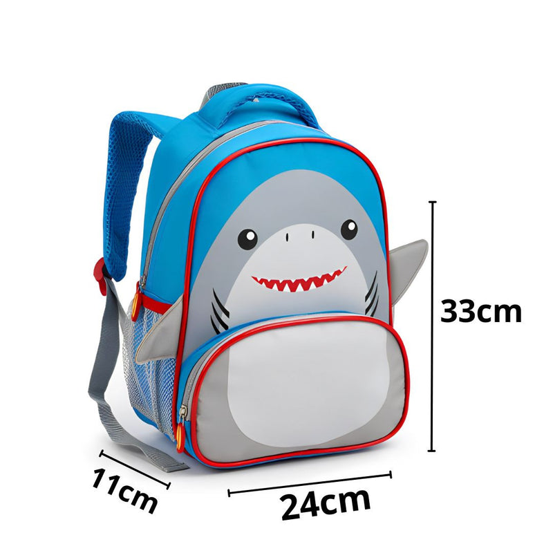 Kit Mochila de Costas Tubarão Infantil Lancheira Térmica Escolar Masculino Meninos Seanite