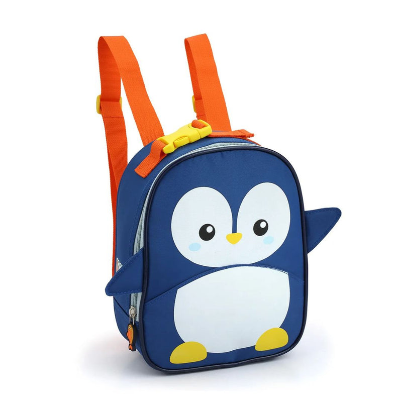 Kit Mochila de Costas Pinguim Infantil Lancheira Térmica Bolsa Escolar Seanite