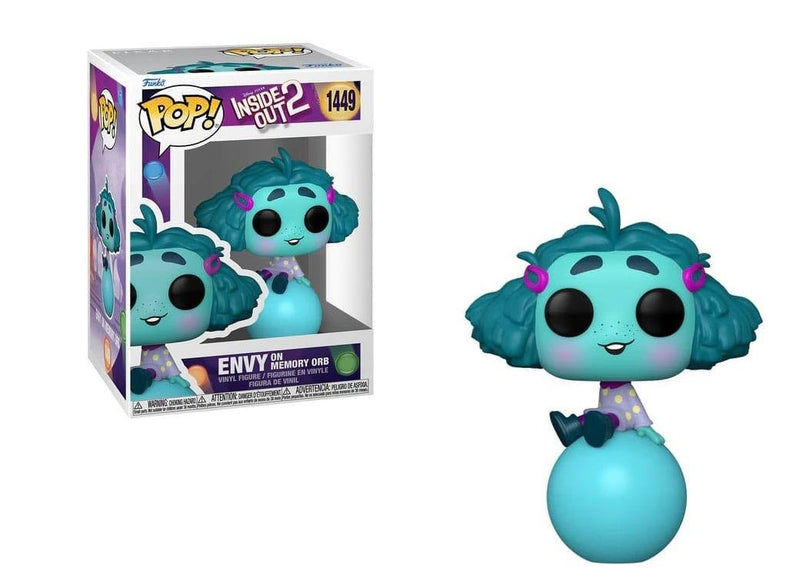 Boneco Funko POP Inveja Disney Filme Divertidamente Divertida Mente Envy Inside Out 2 Brinquedo Colecionável Presente Coleção Colecionável Criança