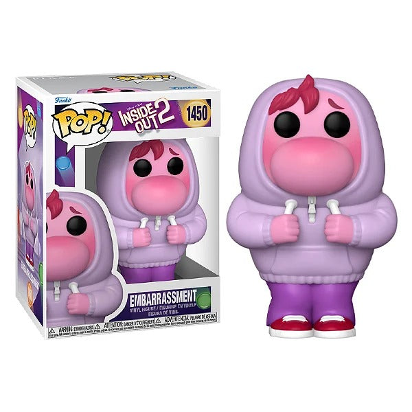 Boneco Funko POP Vergonha 1450 Disney Filme Divertidamente Embarrasment Inside Out 2 Brinquedo Colecionável Presente Coleção Colecionável Criança