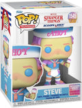 Funko Pop Steve 1545 Stranger Things Sorveteria Shopping Hawkins Série Netflix Temporadas Colecionável Presente Coleção Criança