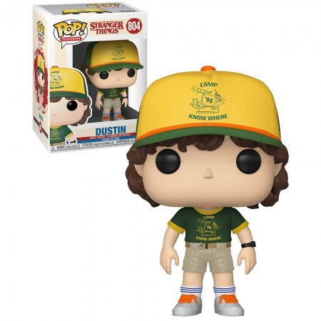 Funko Pop Dustin 804 Stranger Things Hawkins Série Netflix Temporadas Colecionável Presente Coleção Criança