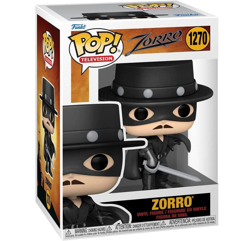 Boneco Funko Pop Zorro 1270 Brinquedo Don Diego The Masked Zorro Brinquedo Presente Coleção Criança Colecionável