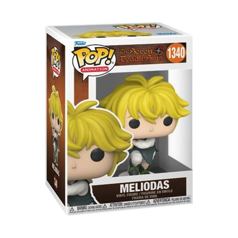 Boneco Funko Pop OS SETE PECADOS CAPITAIS MELIODAS 1340 Nanatsu No Taizai Brinquedo Presente Coleção Anime Toei Escanor