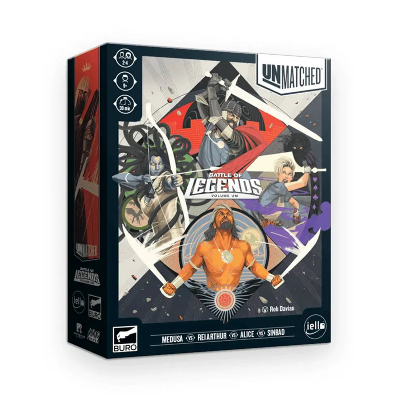 Unmatched: Battle of Legends Volume Um - Jogo de Combate, Jogo de Miniaturas até 4 jogadores, Jogos de Tabuleiro, Board Games Buro