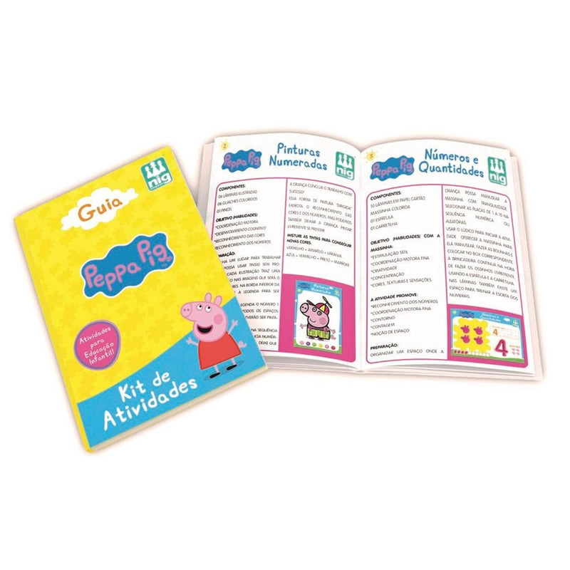 Jogo Peppa Pig Infanti Kit de Atividades Brinquedo Jogos Nig