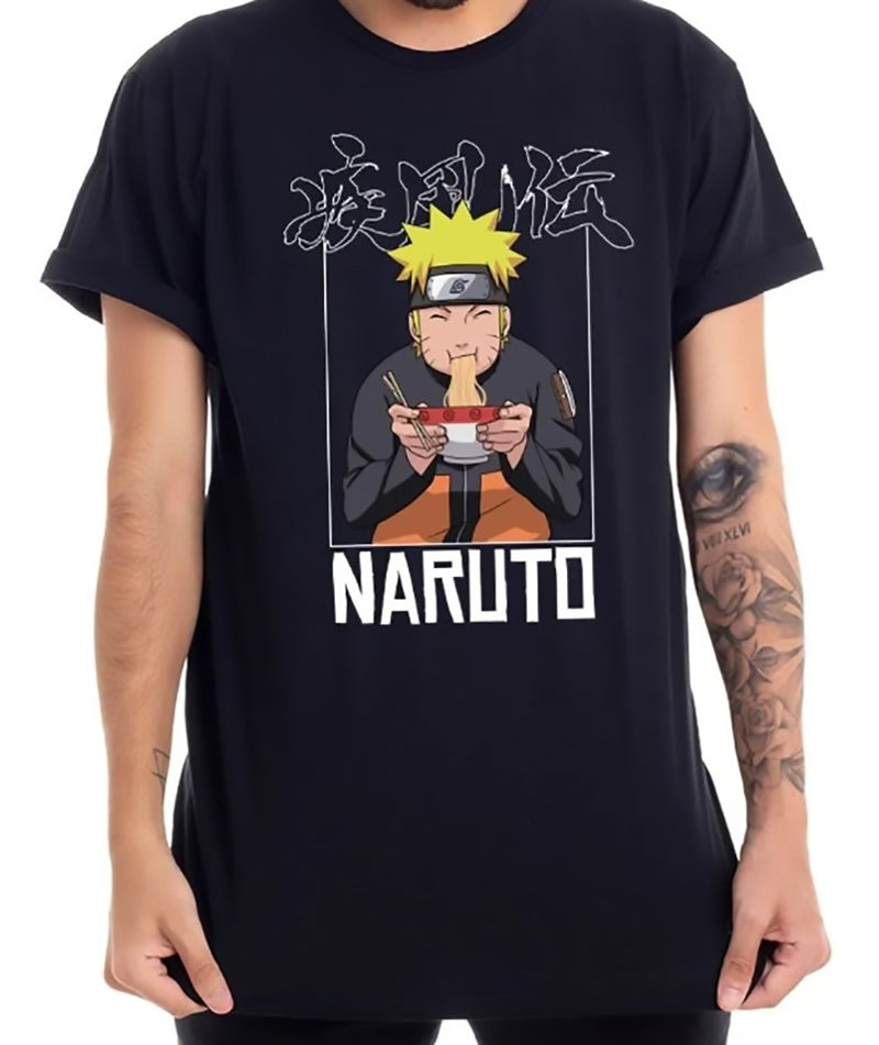 Camiseta Naruto Uzumaki Lamen Piticas Anime Desenho Hokage - Megalonania