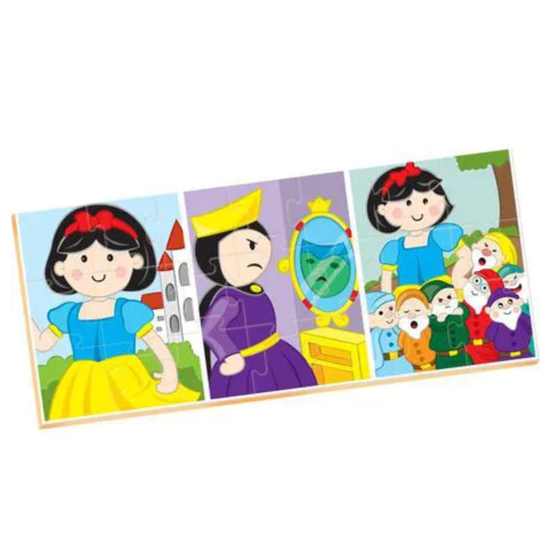 Jogo Quebra Cabeça Branca de Neve 21PÇS Infantil Brinquedo Nig